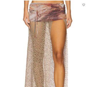 Jaded London Shipwrecked Knit Maxi Skirt